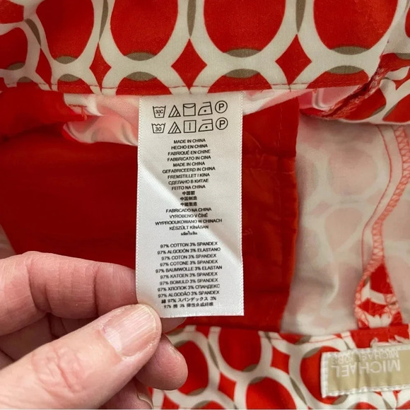 MICHAEL MICHAEL KORS Cotton Blend Twill Shorts boho retro quiet luxury 70’s - Picture 7 of 10